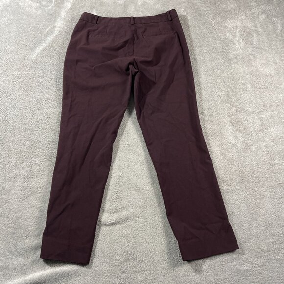 Banana Republic Ryan Women's Straight Chino Pants Red Dark Wash Pants 6P Classic - Picture 10 of 14